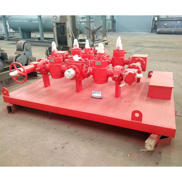Wellhead manufacturers API 16C kill manifold / skid mounted choke manifold / choke manifold parts