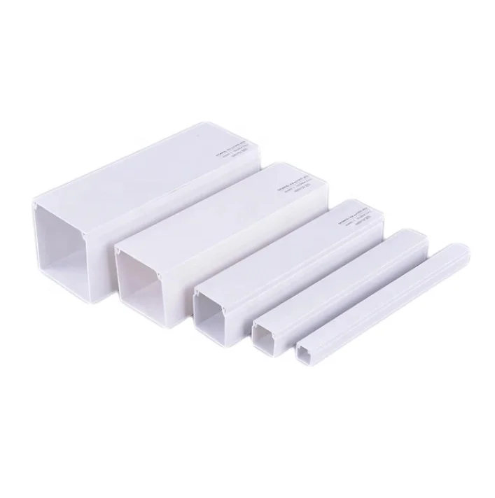 PVC Plastic floor wire ducts electrical network Cable Trunking pvc black cable trunking