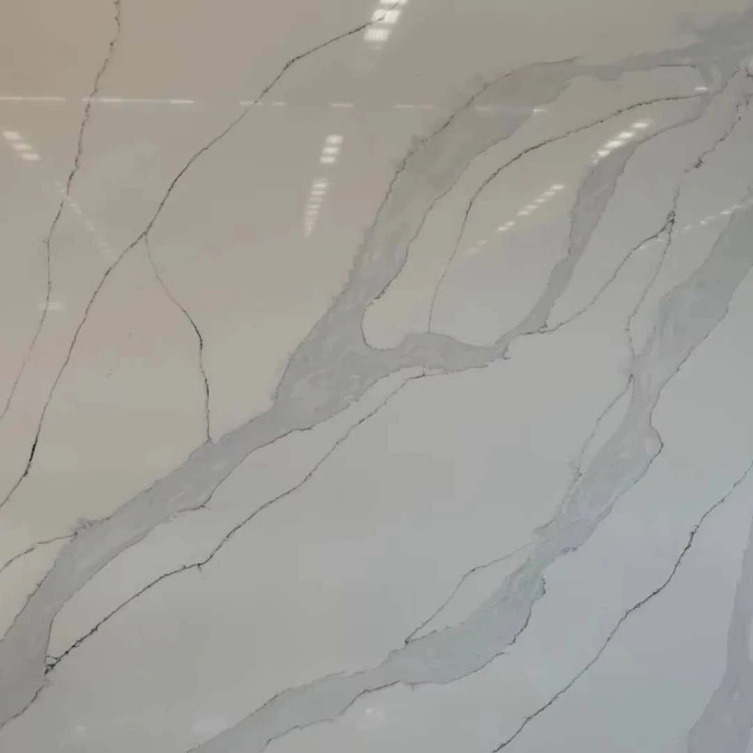 Chinese Good Quality Quartz Calacatta White for Countertop with Wholesale Price