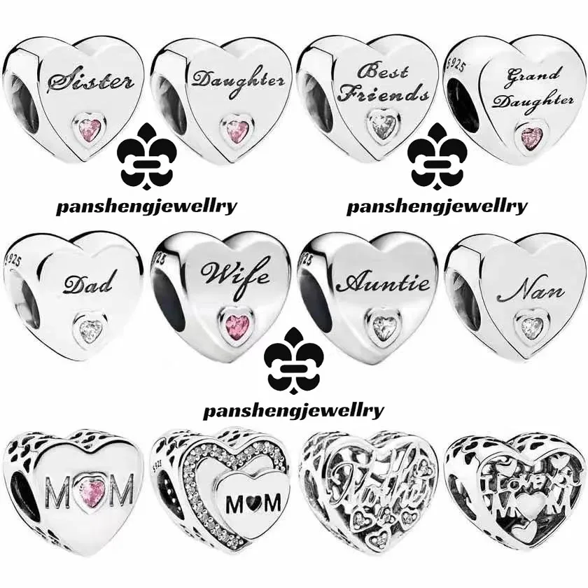 Серебряный 925 Подходит для ipandoraer diy оригинальный дизайн браслет очарование кошачий глаз любовь леди ювелирные изделия на выбор