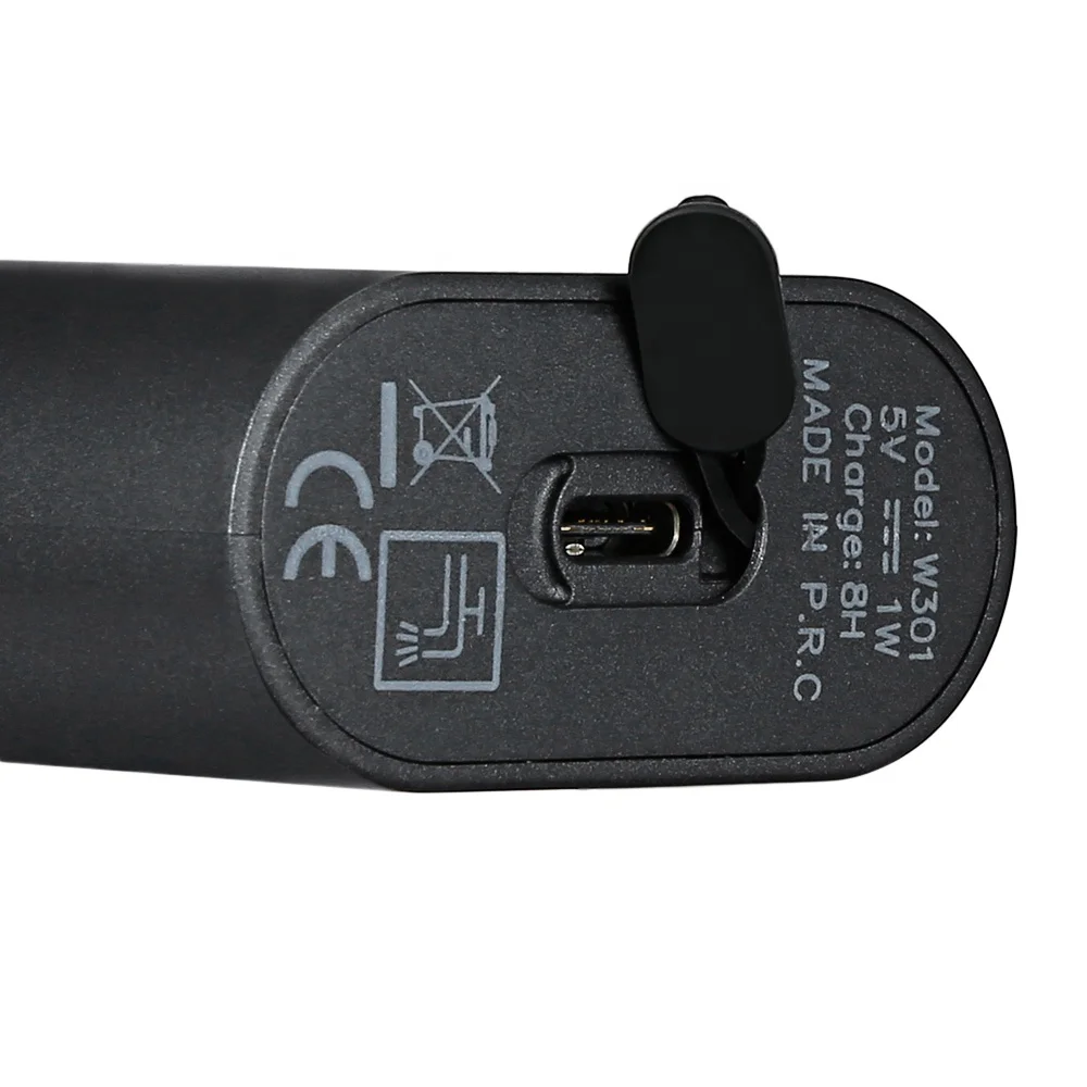 Kemei-W301 мини электробритва для мужчин, электрический триммер для бороды, портативная Водонепроницаемая бритва, USB перезаряжаемая Бритва для бороды