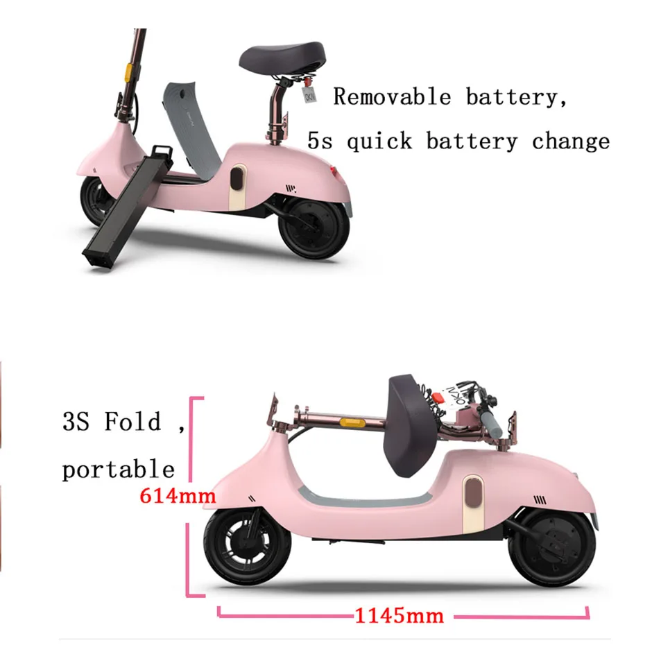 
CE certification approved stylish popular adult waterproof foldable 350w city electric e scooter 