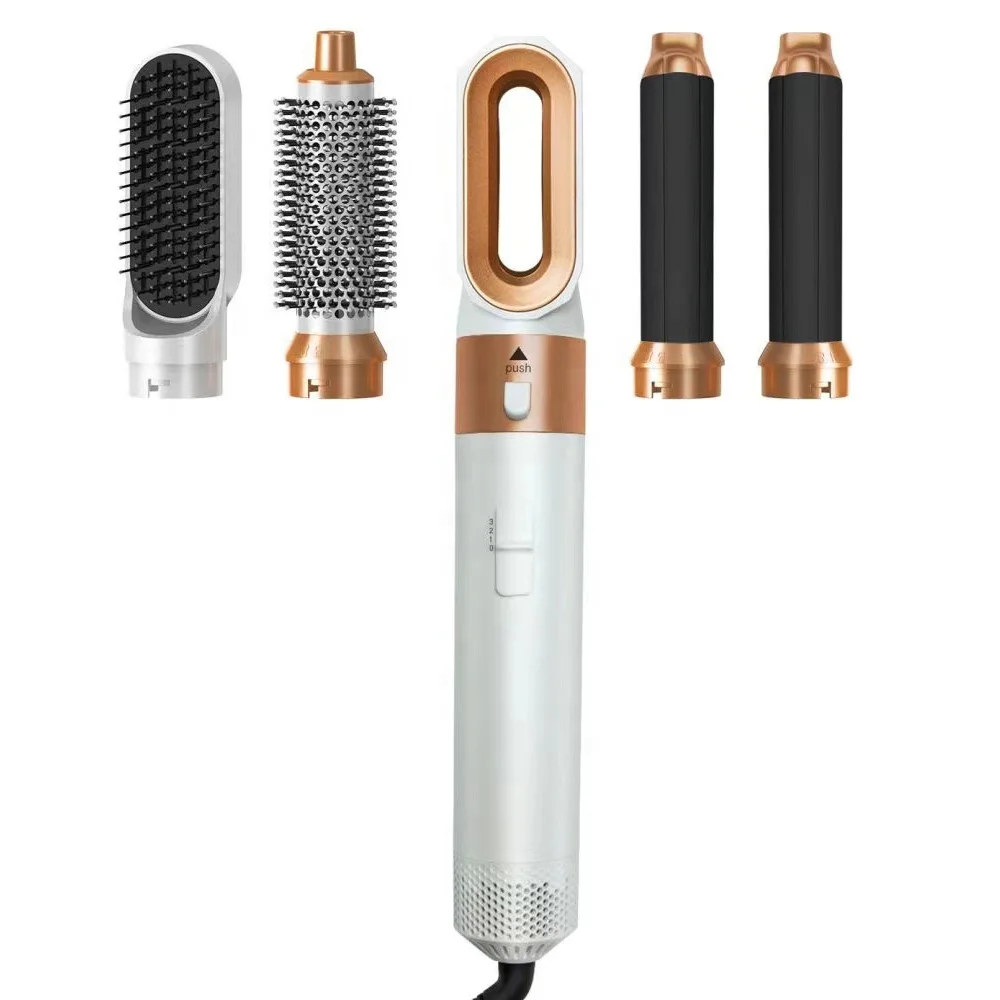 Hair Styler Electric Hair Dryer Brush Professional Complete Styler Hot Air Brush Wrap Styler Plastic 2024 New Trend 5 In 1