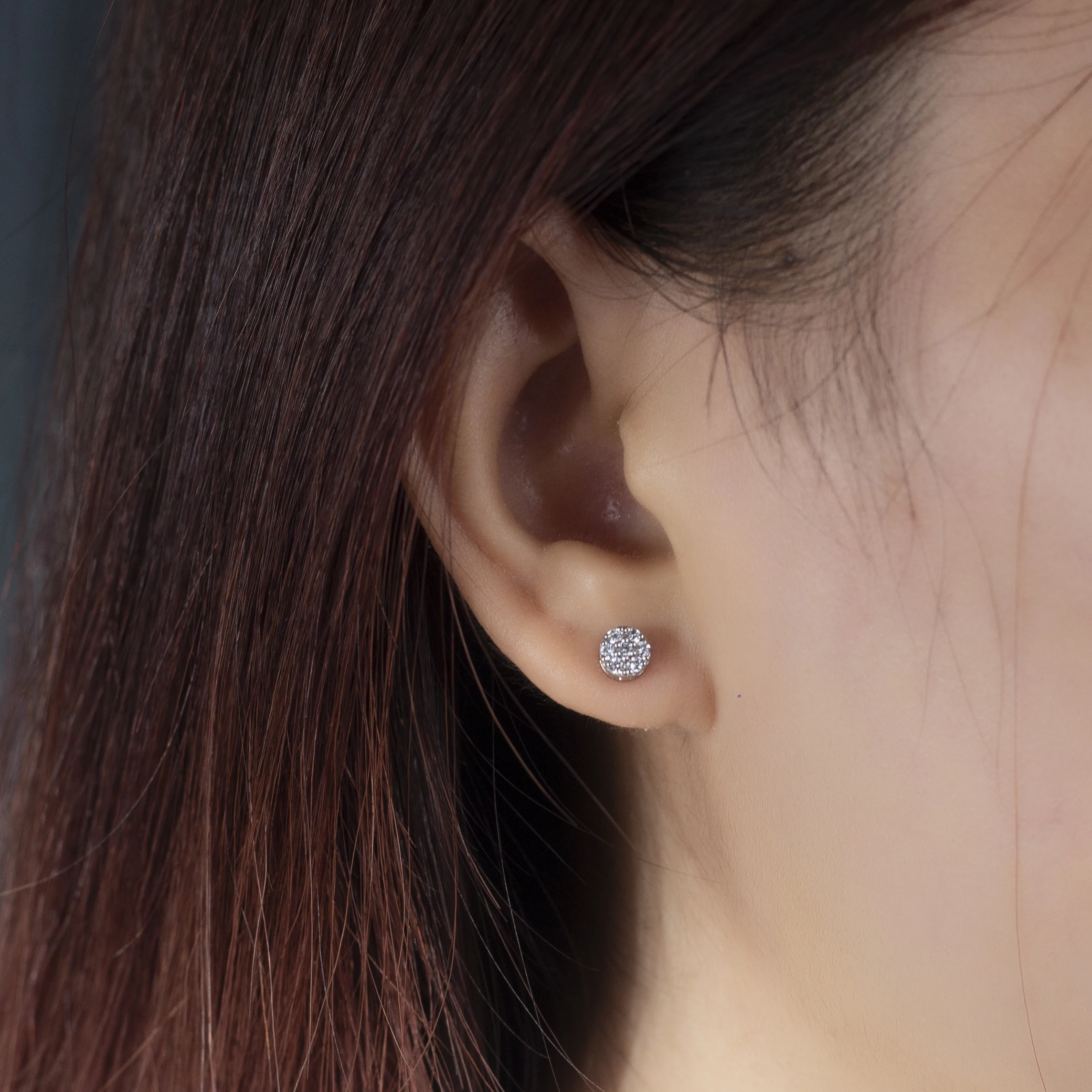 Серьги-гвоздики из серебра 925 пробы