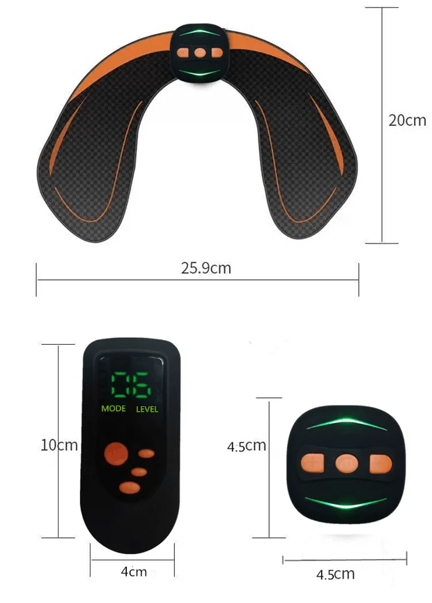Smart Ems Tens 6 Mode 10 Intensity Wireless Buttocks Abdominal Hips Trainer Body Slimming