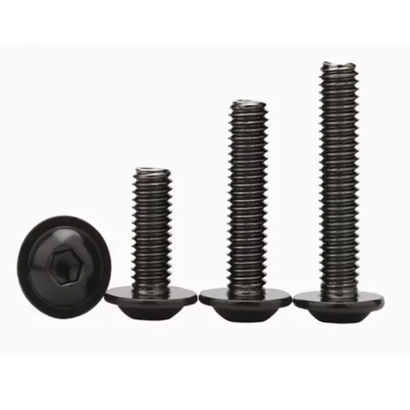 Black Carbon Steel And Stainless Steel Hexagon Hex Socket Button Allen/Pan Head Screw Bolt