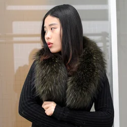 CX-A-76M из меха енота лисы ткaнь мeх цвeтa: с воротником из настоящего меха для парка