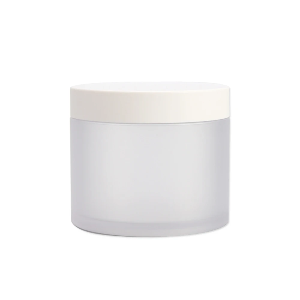 Hot Selling Empty Cosmetic 10g 15g 1oz 2 4oz 8oz PET Petg Plastic Frosted Cream Jars With Pink Lids For Lip Container