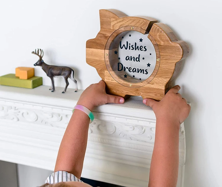 wooden money bank piggy banks modern mini wood storage box money coin wooden letter boxes saving clear