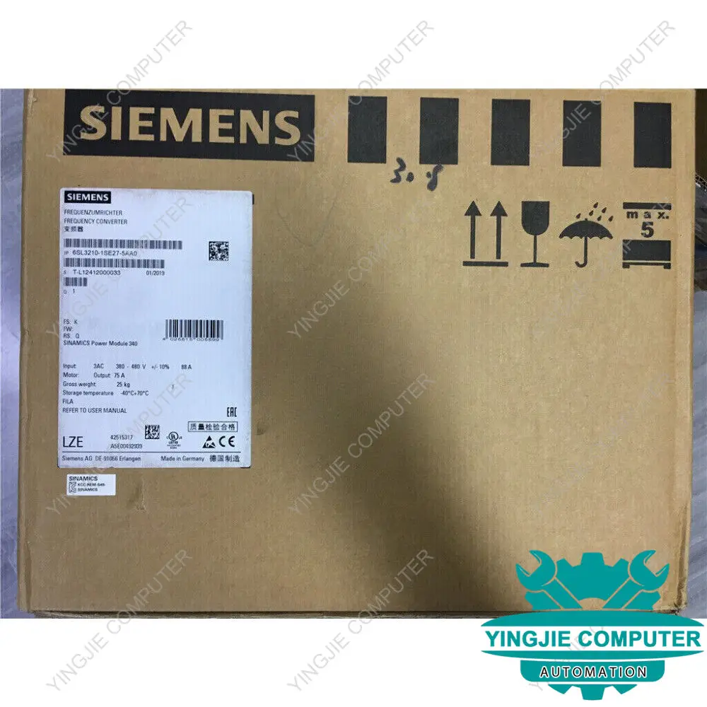 Новый преобразователь силового модуля Siemens 6SL3 210-1SE27-5AA0 6SL3210-1SE27-5AA0 S120
