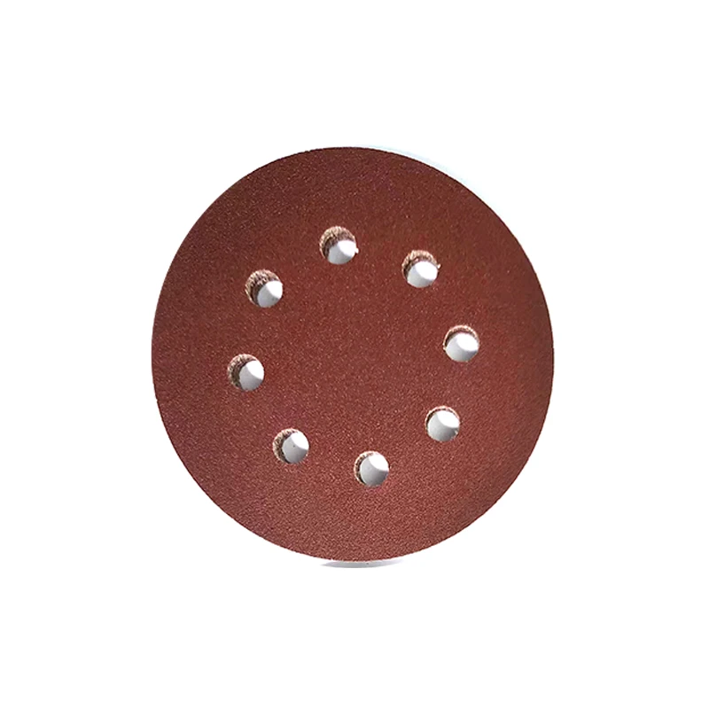 5 Inch  40#  sandpaper disc with 8 holes Sanding paper Disc Abrasive Paper  Long-lasting