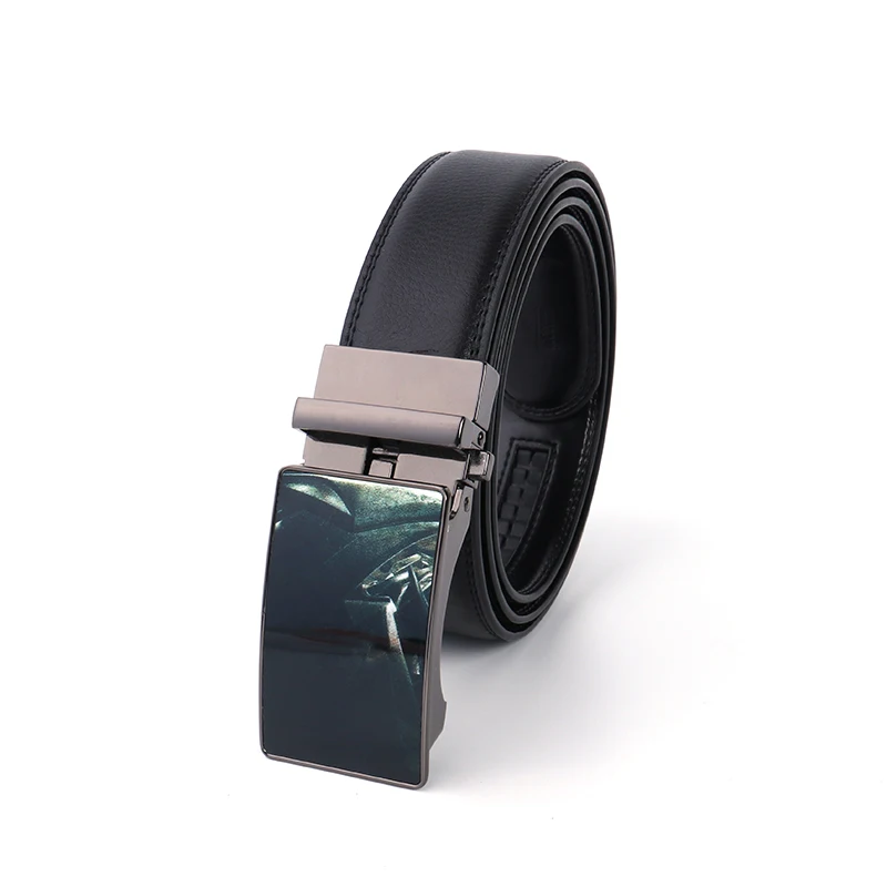 
Hot selling luxury detachable glide pu leather 2021 round fashion belt buckle 