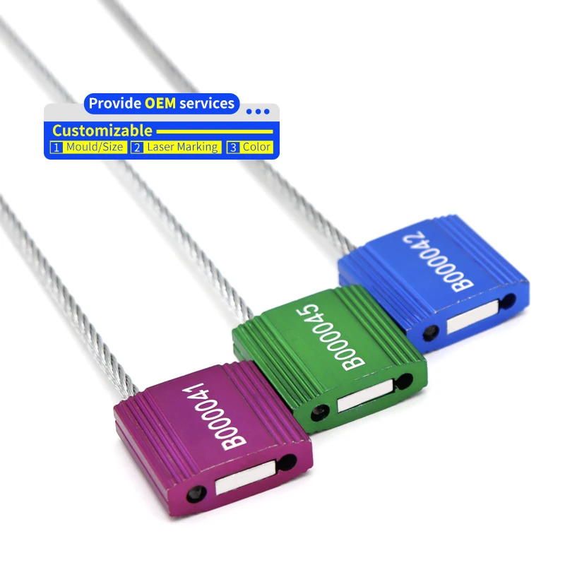 OY-CS107 Safety Logistic Galvanized Tamper Proof Square Oil Tank Cable Security Lock Seal