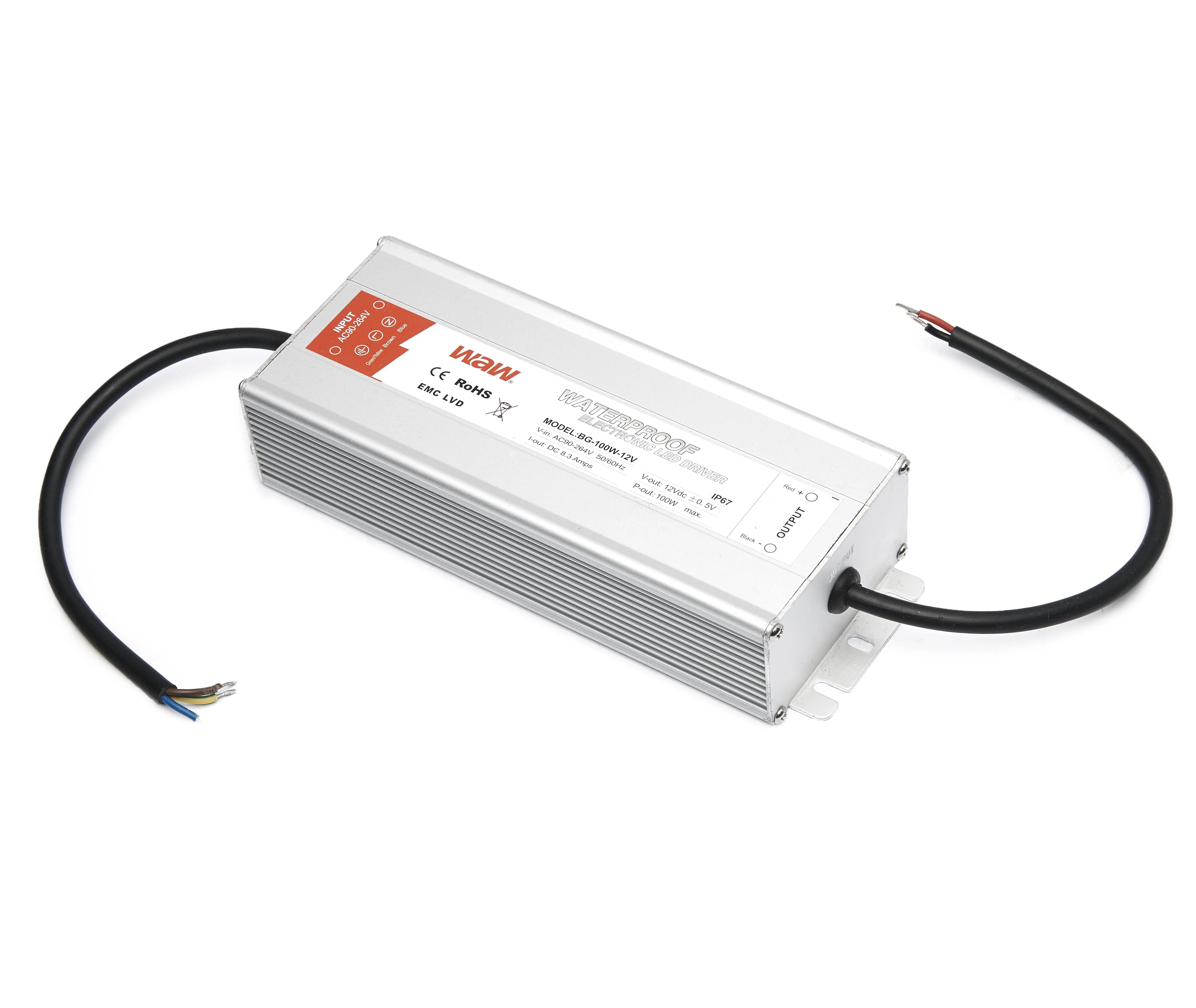BG-100-12 waterproof 100W 12V LED driver IP68 smps
