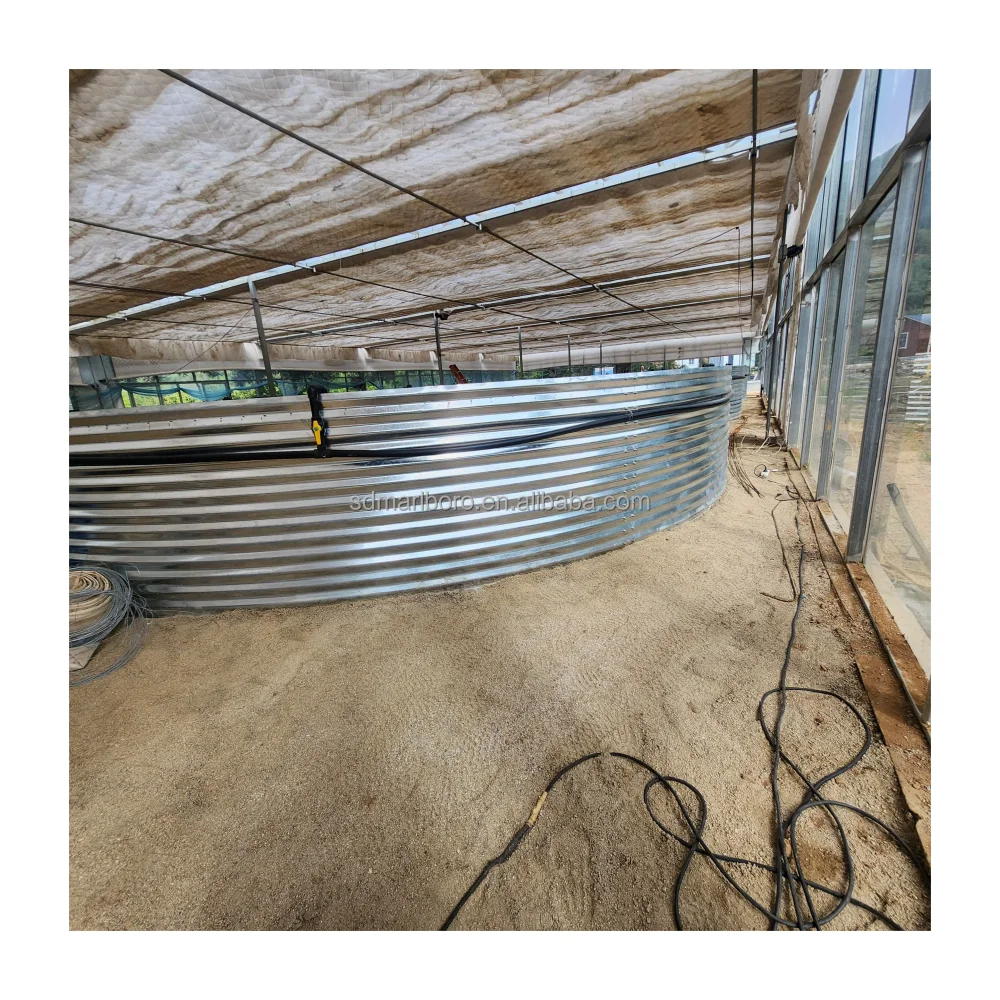 Fish Farming Equipment Tarpaulin Fish Pond Economic Hot Dip Galvanized Steel Koi Tilapia Fish Farming Pond