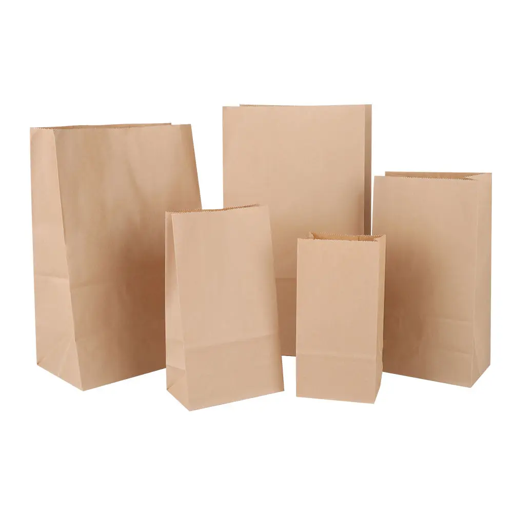 Eco-friendly Snack Wedding Favor Bags Brown Paper Lunch Bags Mini Kraft Paper Bags