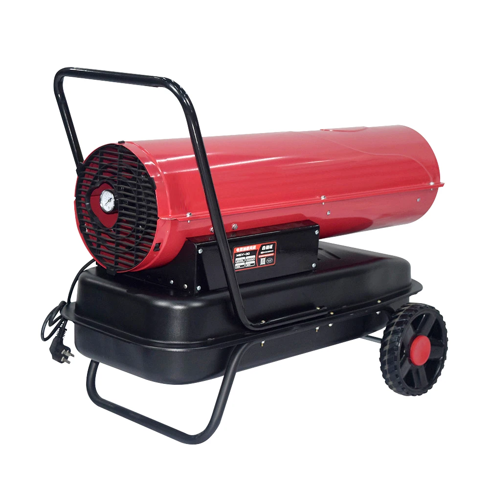 Super Large 70KW Portable Gas Kerosene Heaters Hand-Pushed for Outdoor Industrial Use High Heat Air Duct Kerosene Heaters