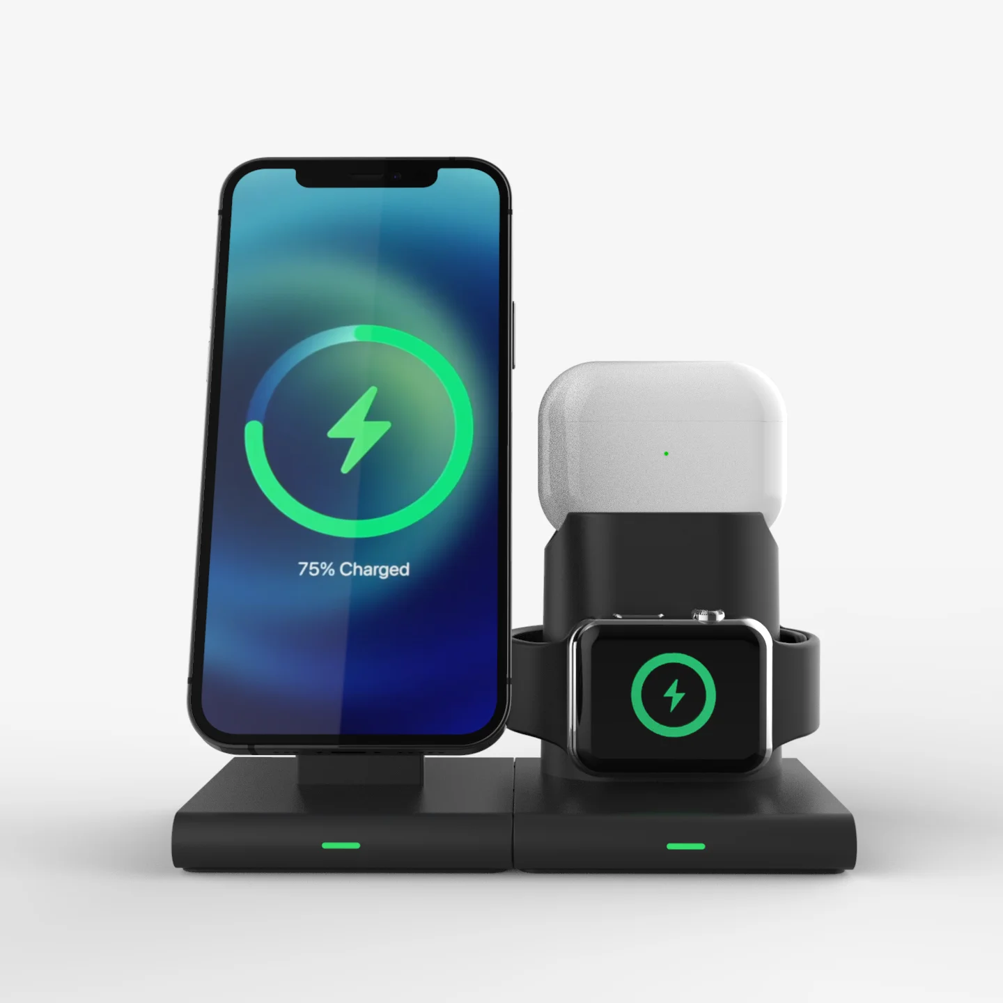 Smacat new products detachable magnetic 3 in 1 wireless charger for iPhone charger