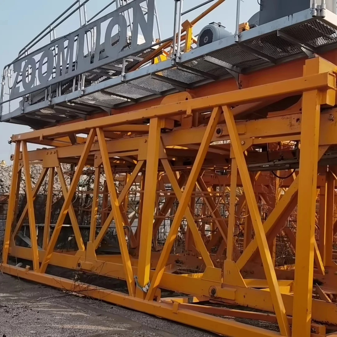 Second Hand Tower Crane Zoomlion Brand 6515-10T 2021 Year Used Tower Crane