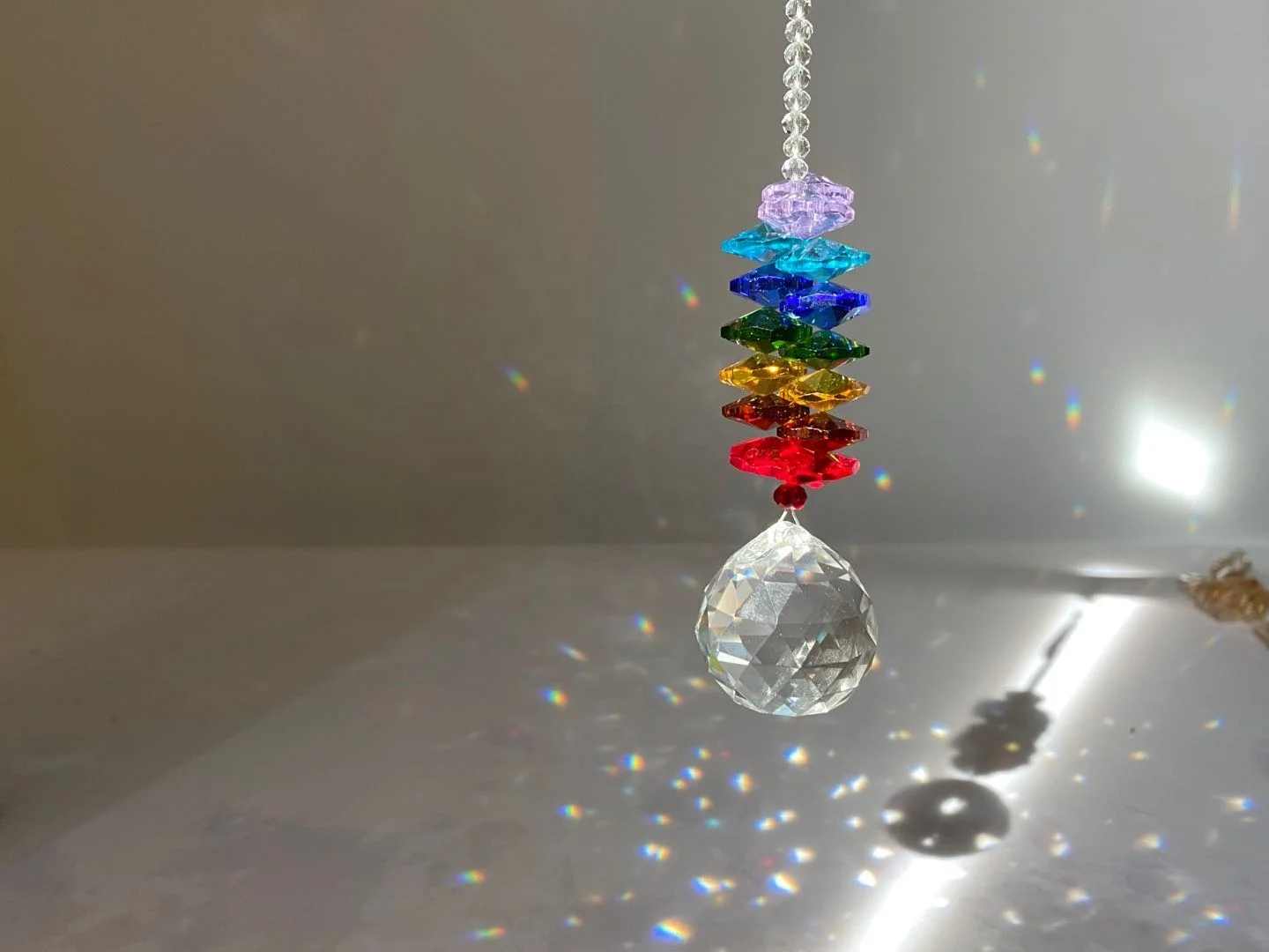 
Amazon Best sellerWindow decor hanging K9 Crystal Rainbow Maker Suncatcher Prism 