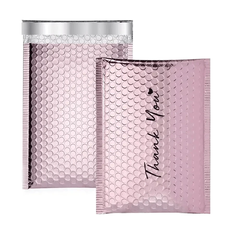 CTCX Custom Mailing TearProof Express Bubble Mailer Air Padded Envelopes Postage Bubble Mailer Bags Metallic Poly Bubble Mailer