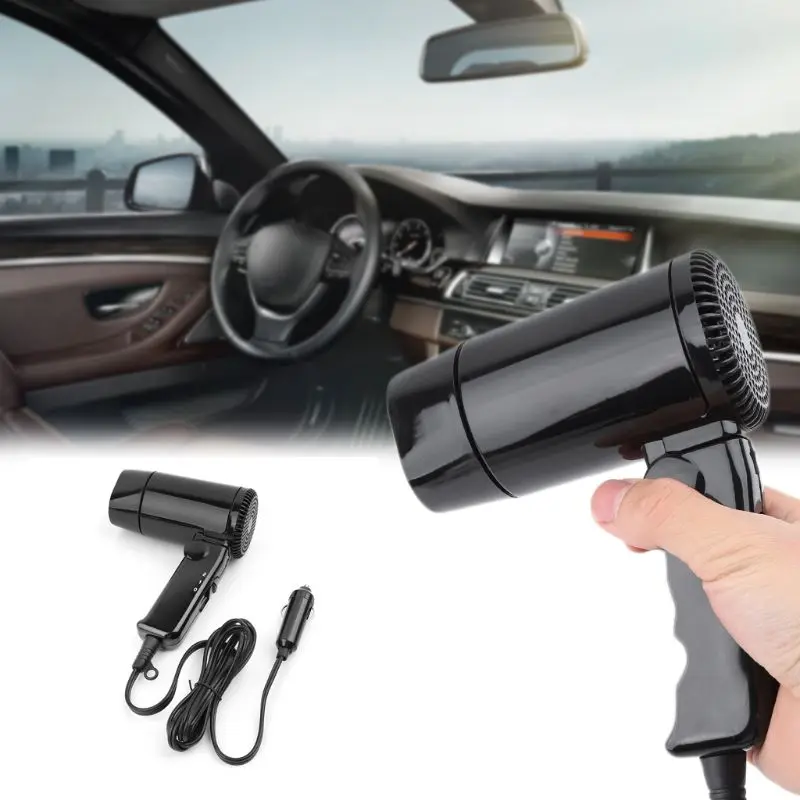 Professional Portable Hot & Cold Folding Blower Window Defroster 12V Car-styling Hair Dryer