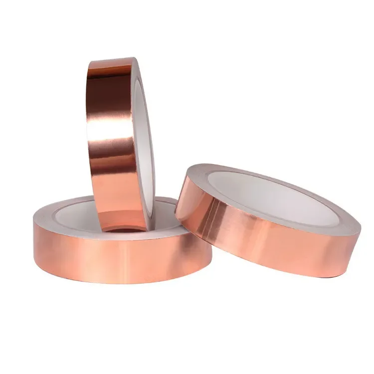 50M Adhesive EMI Shielding Heat Resistant Repair Tape Anti-static Repair Tape Single Sided Conductive Copper Foil Tape