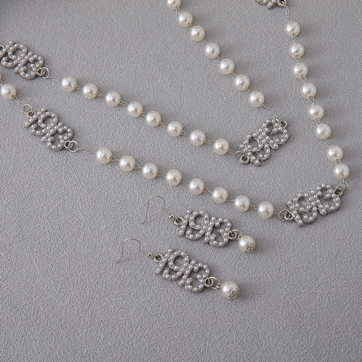 High Quality Sorority Delta Inspired Making 1913 Founding Year Charms Decorated Greek DST Necklace And Earrings Jewelry Set