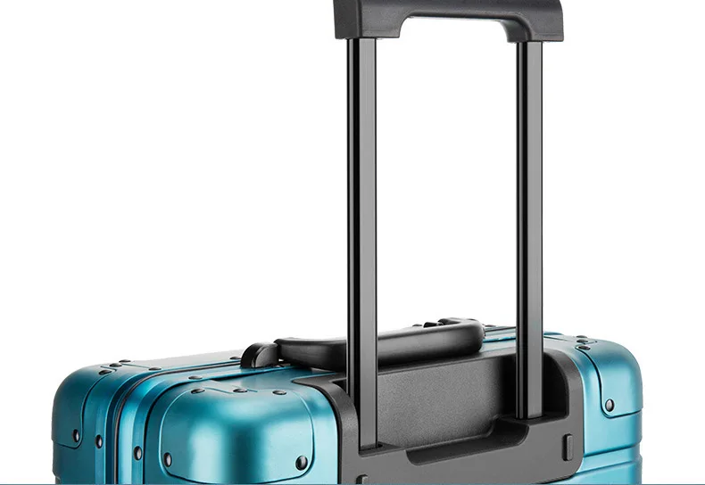 luggage bags 2022 Universal wheel 20-inch metal boarding box suitcase set traveling bags sample luggage suitcase 3pcs set