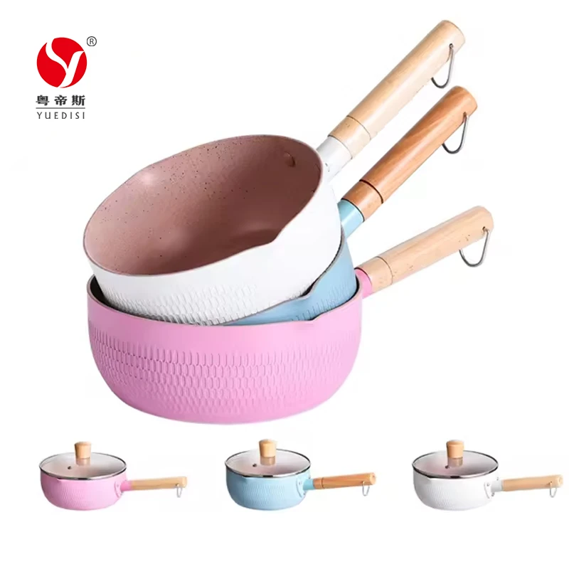 Multi-functional Snow Saucepan Custom Logo Non-Stick Frying Pan Cooking Pot With Lid