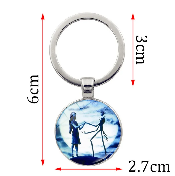 Hot Sale Promotional Creative Stainless Steel Christmas Lovely Custom Cartoon Tree Metal Keychain