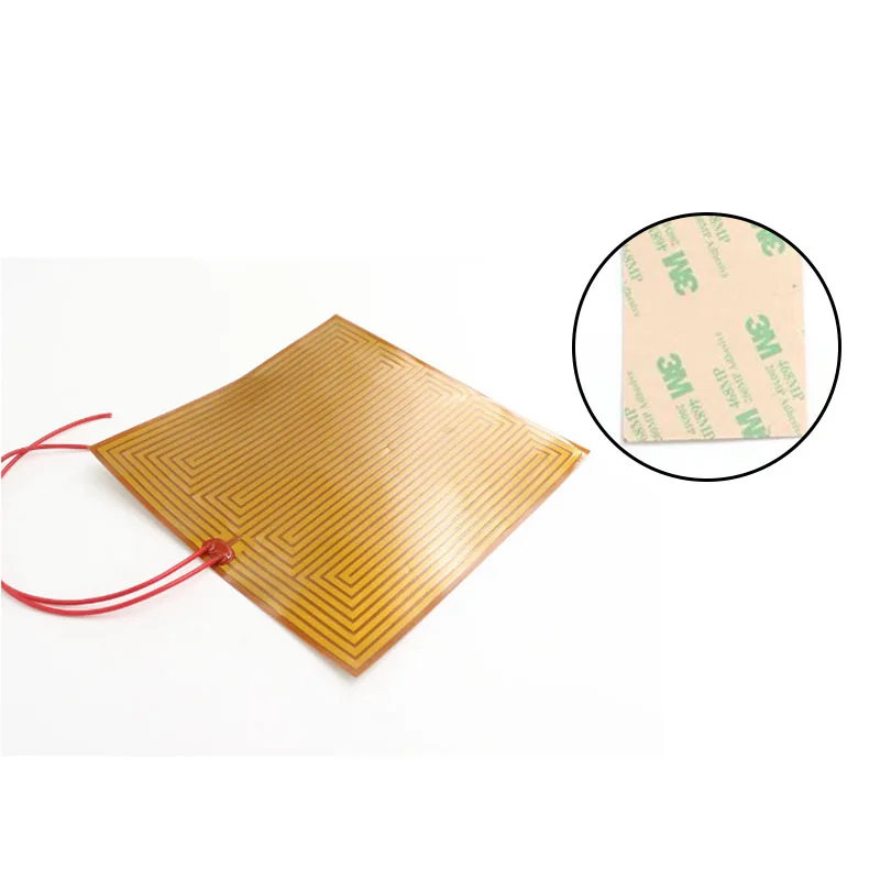 Kapton  Polyimide Heater PI Heating Film Plate Electric Heated Panel Pad Mat Electrotherma Flexible Adhesive Foil