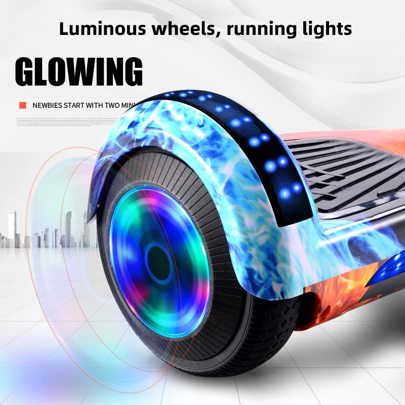 Hot selling colorful intelligent electric self balancing scooter for children aged 4-12 and adult two wheeled scooter