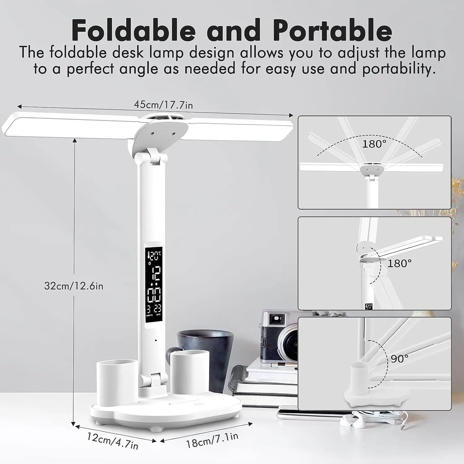 Gooseneck Hose Learning Lamp Of Factory Reading Light Study Desk Table Lamp Led With Night Light Lampe De Lecture Flexible null
