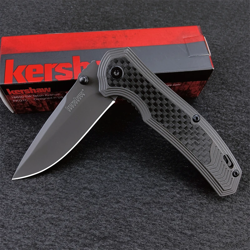 Kershaw 8310 EDC Carbon fiber Handle tactical Folding Pocket knife Camping survival hunting knives