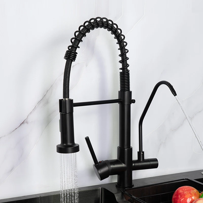 Top quality wash modern kitchen faucet with  3-in-1 hot and cold water purification kitchen tap faucet
