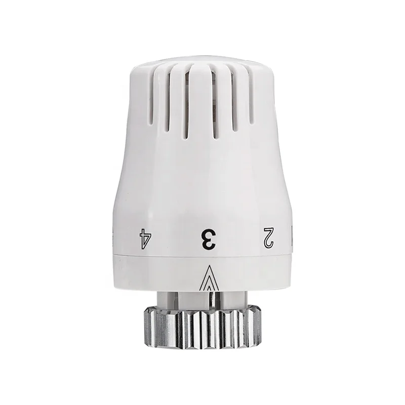 M30*1.5mm plastic trv head ABS White Temperature Control Thermostatic Radiator Valve Head