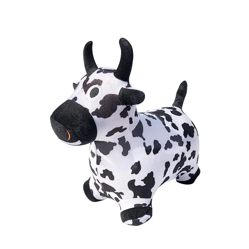 ПВХ прыгающая корова с одеждой надувная игрушка животное