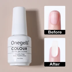 Onegelli Wholesale Fast Drying Extend Liquid  Long Wear Salon Product Gel Polish Colour Soft Gel UV Extension