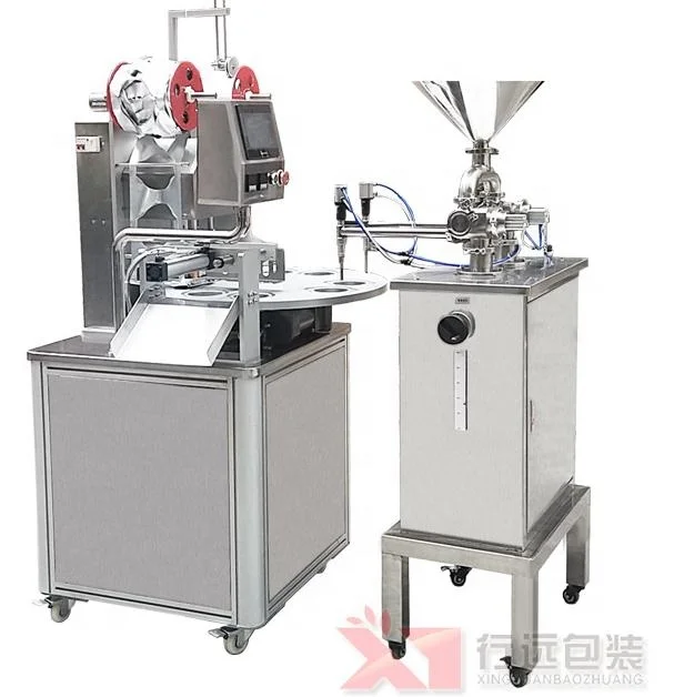 Rotary type automatic small polyethylene tube filling and sealing machine