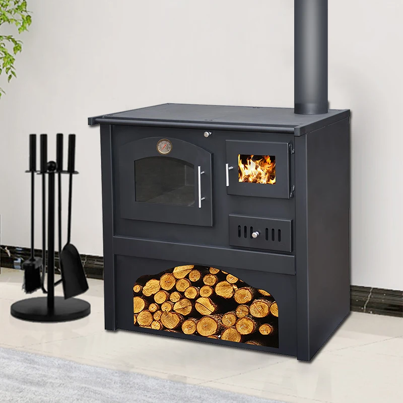 2024 Indoor Firewood Stove Heating Wood Burning Stove With Oven