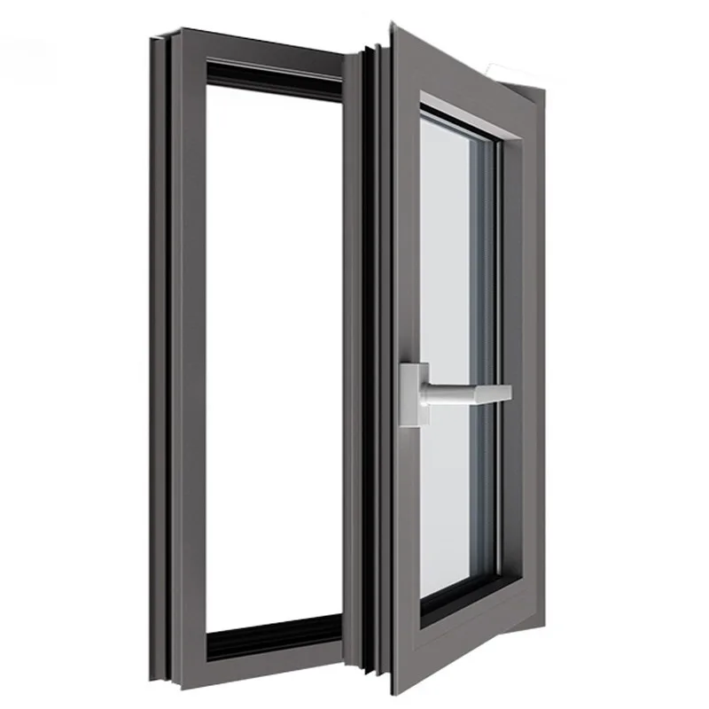 2024 New arrive  Aluminum Alloy Casement Windows with Soundproof Glass and Customize Size