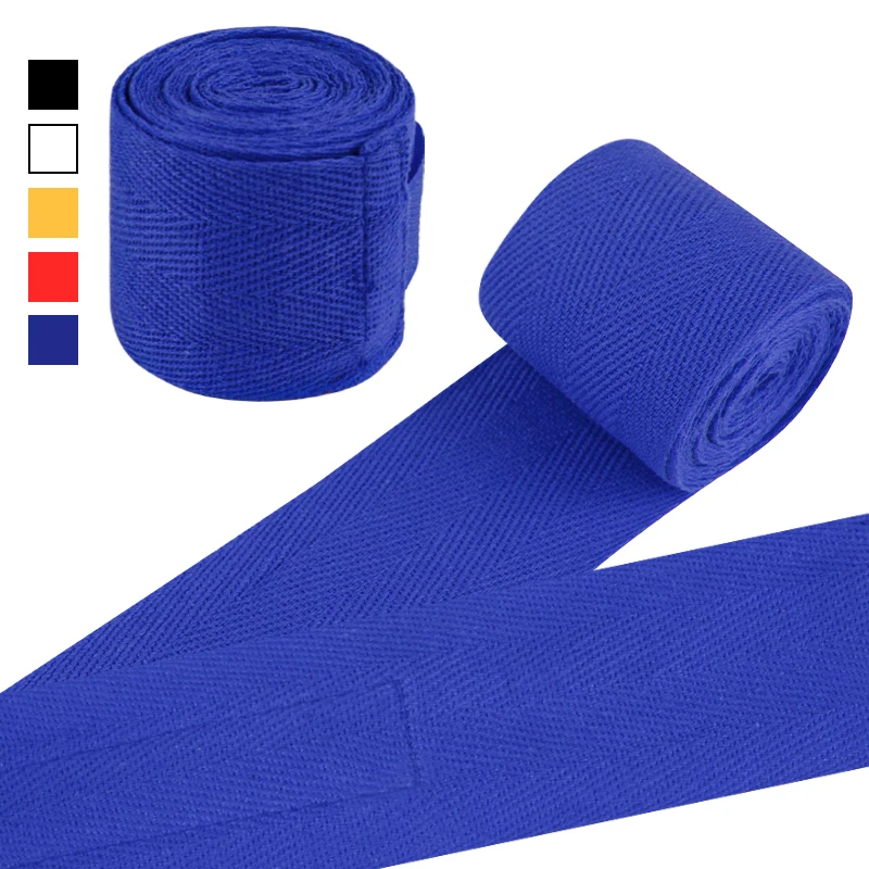 Wholesale high quality cotton and elastic fabric straps professional combat Boxing Bandage