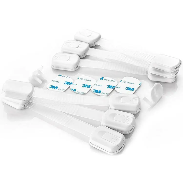 MM-BSP020 Baby Protection Accessories Adjustable Strap Drawer Safety Lock, Child Proof Cabinet Latch