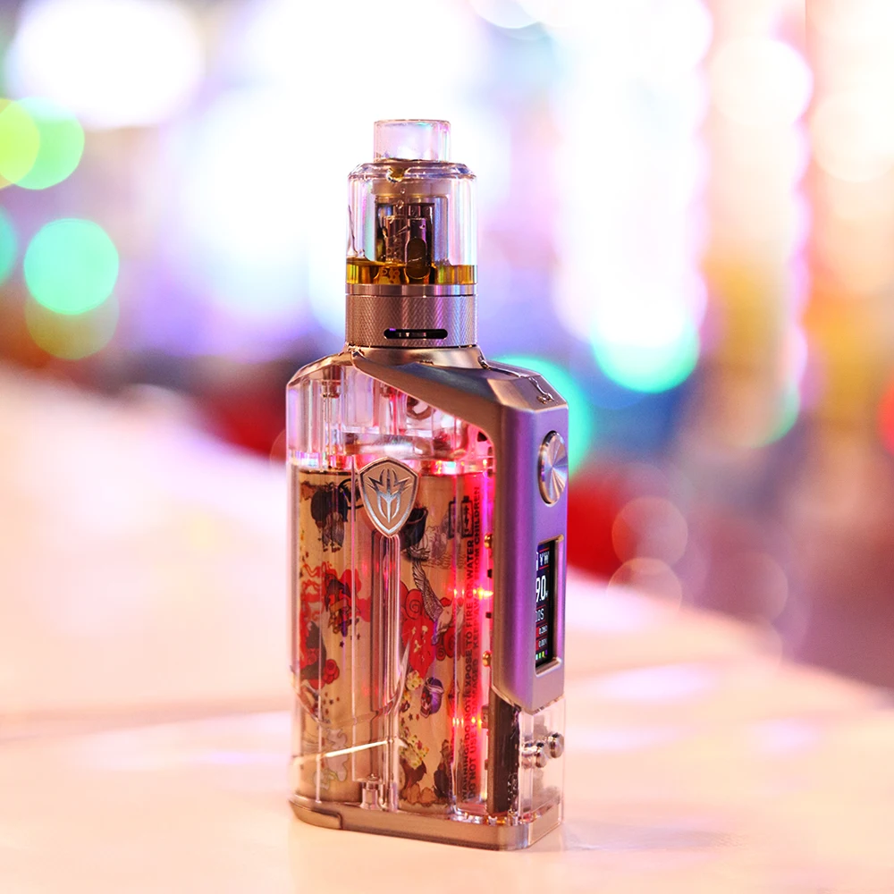 2020 Newest Box Mod Rincoe Jellybox 228W kit e cigarette Mod vape External Battery cigarette vaporizer