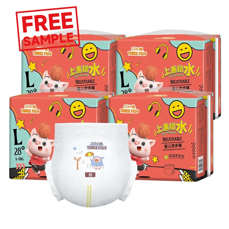 Три подгузники для свиней предотвращают утечки до 12 часов днем или ночью, если ваш ребенок спит ползать и ходить