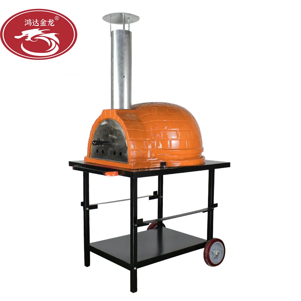 mosaic portable versatile charcoal ceramic tabletop stone base outdoor wood fired pizza oven kamado