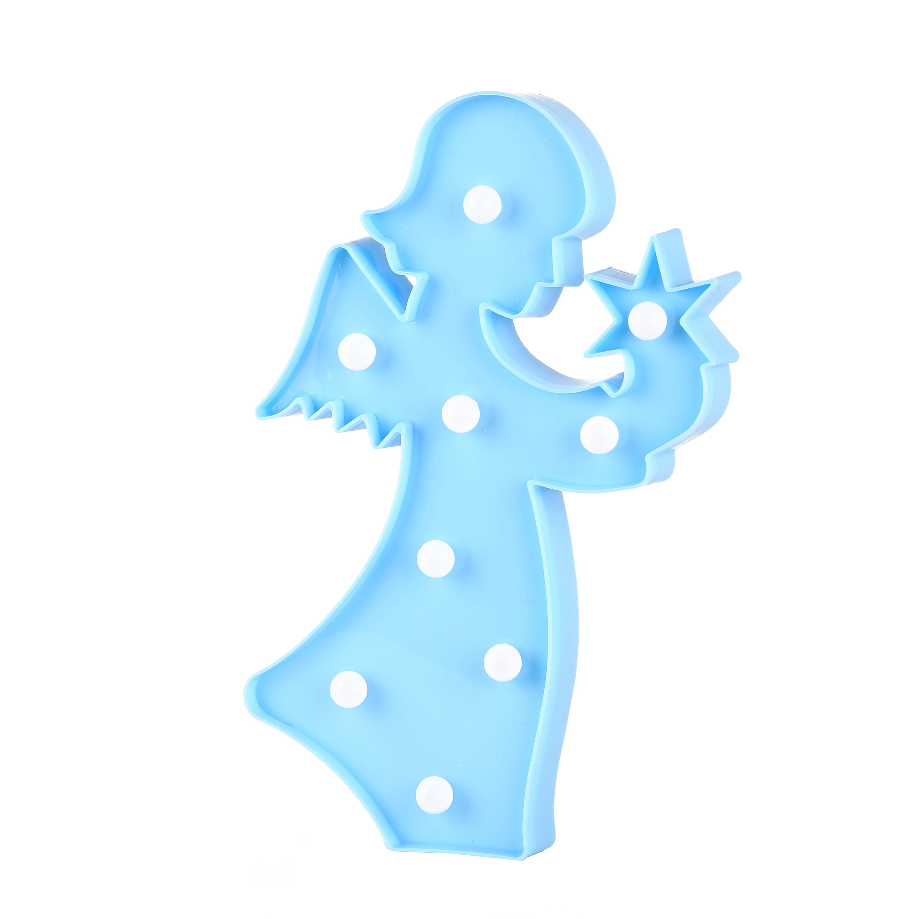 Angel Pray Girl Led Marquee Lamp Sign Wall Table Decor Children Home Bedroom Party Decorative Night Light Lamps