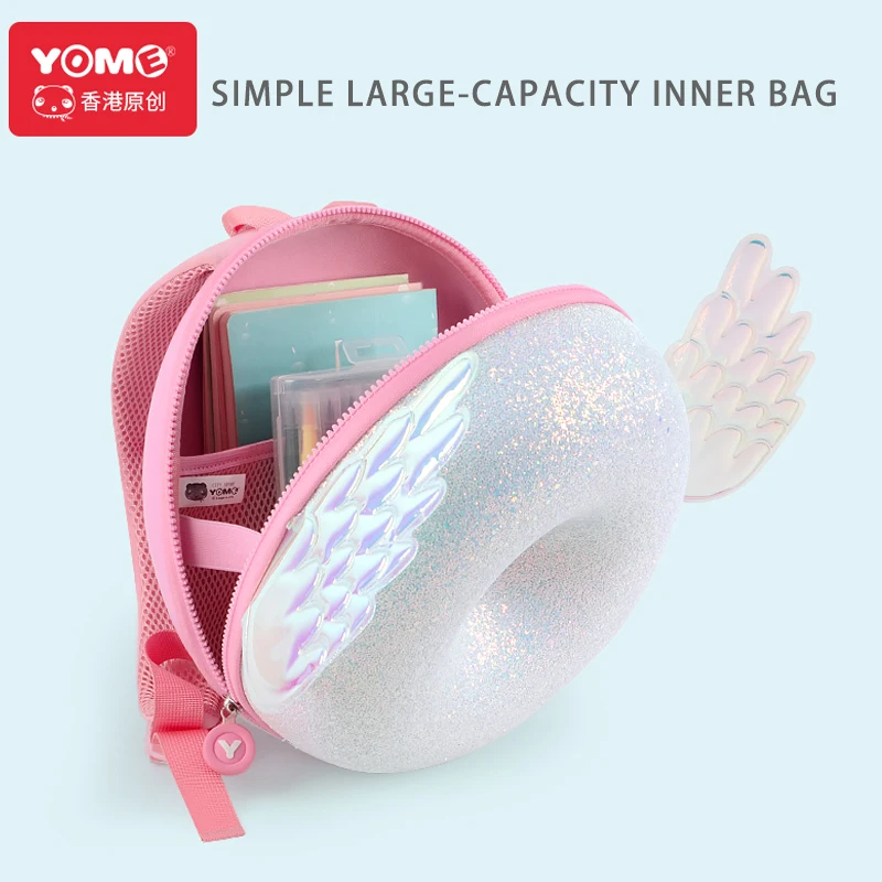 TOPSTHINK Donuts kids angle mini school waterproof girls fashion school small backpacks