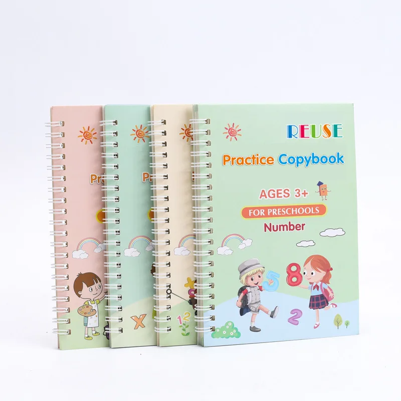 CL879 French Groove Calligraphy Exercise Book Child Book Printing Reusable Magic Ink Practice Copybook For Kids